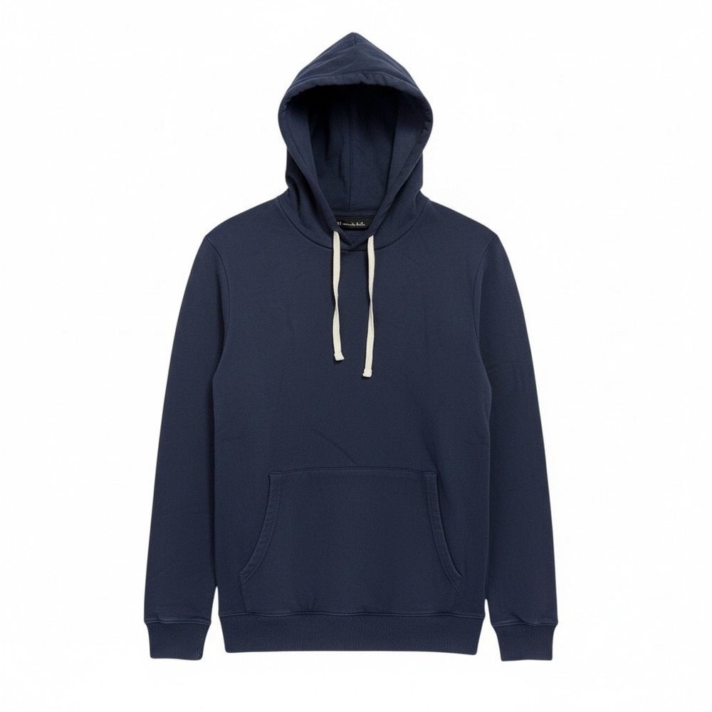 Travis Mathew Hoodie Sweatshirt Men's Sz Small Navy Blue Pullover (EE2) EUC